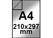 carta FilmMetallizzato, SPECCHIO, InkJet, A4, 165gr stampabile con Ink-Jet, 165grammi x mq BRA3242
