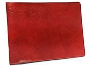 gbc Rubrica tascabile 8x11cm, ROSSO in ecopelle ROSSO, 56 facciate, formato album.