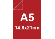 Cartoncino Favini, Burano, 250 g/m², A5, ROSSO FUOCO 79 BRA3349a5