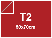 Cartoncino Favini, Burano, 250 g/m², T2, ROSSO FUOCO 79 BRA3349t2