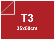 Cartoncino Favini, Burano, 250 g/m², T3, ROSSO FUOCO 79 BRA3349t3