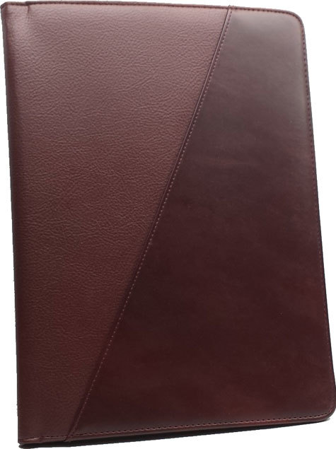 gbc Portablocco A4 con calcolatrice integrata in similpelle bord. Dimensioni: 24x32 cm..