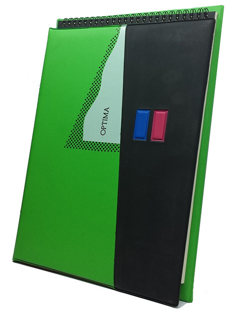 gbc Portablocco A4. Optima Verde. Dimensioni: 24x32 cm..