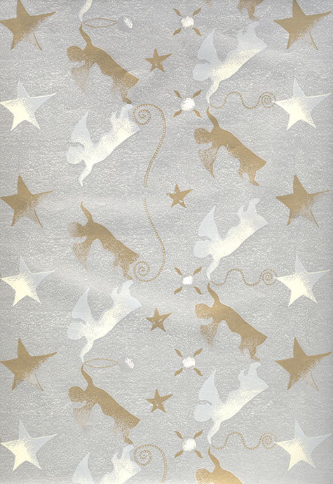 carta Carta Regalo con angeli Carta patinata da 65gr-mq. Formato: 100x70cm.