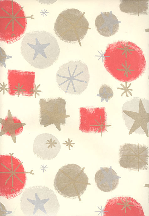 carta Carta Regalo avorio con stelle Carta patinata da 65gr-mq. Formato: 100x70cm.