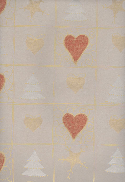 carta Carta Regalo NocciolaCuoriAlberi, A4, 65gr Carta patinata da 65gr-mq. Formato: 100x70cm.