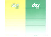 acco Etichetta di ricambio per dorso Dox GIALLO/VERDE (1 lato giallo, 1 lato verde), 92x164 mm, per dox dorso 8 cm BRA3482