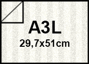 carta Cartoncino Constellation Jad43-Laser a3l 215gr Bianco, formato a3l (29,7x50cm), 215grammi x mq RIGATO.