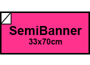 carta Cartoncino Fluorescente FUCSIA 06 Formato sb (33,3x70cm), 1 lato colorato, 1 lato bianco, 275grammi x mq.