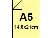 carta CartoncinoPLASTIFICATO RismaLuceFavini, a5, 230gr, GIALLINO Formato a5 (14,8x21cm), 230grammi x mq, (200cartoncino+30plastificazione).