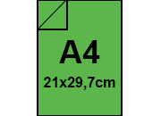 carta CartoncinoPLASTIFICATO RismaLuceFavini, a4, 230gr, VerdeBandiera60 Formato A4 (21x29,7cm), 230grammi x mq, (200cartoncino+30plastificazione) bra413