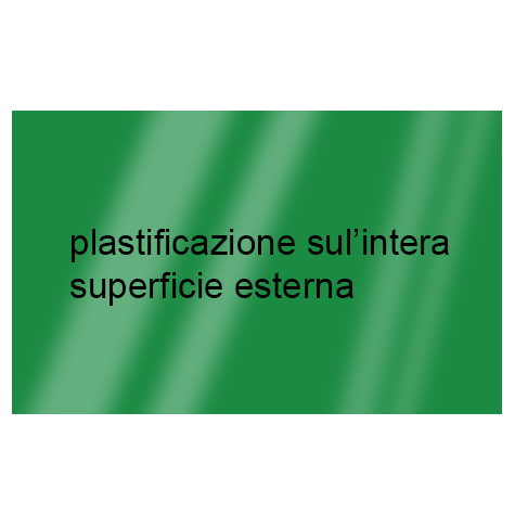 legatoria Cartoncino RismaLuce Plastificata Favini, VERDE Con riserva non plastificata per adesione, formato A3L (29,7x51cm), 230grammi x mq (Cartoncino 200gr + plastificazione 30gr).
