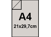 carta CartoncinoPLASTIFICATO RismaLuceFavini, a4, 230gr, Grigio12 Formato A4 (21x29,7cm), 230grammi x mq, (200cartoncino+30plastificazione) bra416