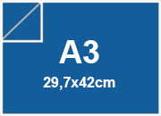 carta Cartoncino SirioFedrigoni. BLU. a3. 250gr Blu, formato a3 (29,7x42cm), 250grammi x mq.