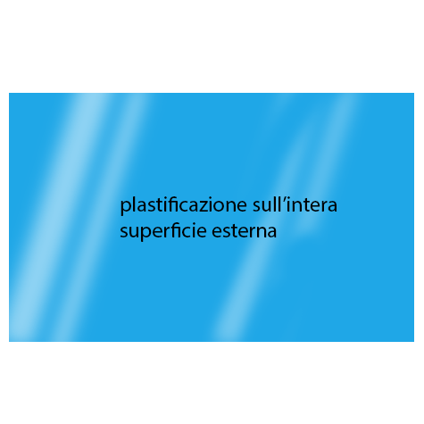 legatoria Cartoncino Sirio Plastificato Fedrigoni, AZZURRO Con riserva non plastificata per adesione, formato A3L (29,7x51cm), 320grammi x mq (Cartoncino 290gr + plastificazione 30gr).