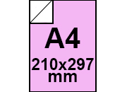 carta Cartoncino, Color, Rosa, A4, 250gr Colorato su un Lato, Formato A4 (21x29,7cm), 250grammi x mq .