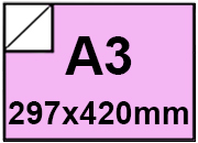 carta Cartoncino, Color, Rosa, a3, 250gr bra436a3.
