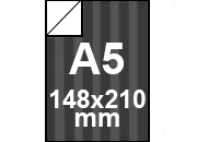 carta Cartoncino, Rigato, PIOMBO, a5, 250gr Retro BIANCO, Formato a5 (14,8x21cm), 250grammi x mq bra451a5