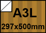 carta Cartoncino, Rigato, BRONZO, a3l, 250gr Retro BIANCO, Formato a3l (29,7x50cm), 250grammi x mq.