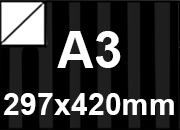 carta Cartoncino, Rigato, NERO, a3, 250gr Retro BIANCO, Formato a3 (29,7x42cm), 250grammi x mq.