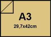 carta Cartoncino ManilaFormosa CAMOSCIO, a3, 250gr Formato a3 (29,7x42cm), 250grammi x mq.