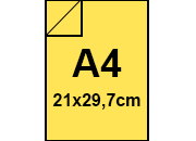 carta Cartoncino ManilaFormosa GIALLOSOLARE. A4, 250gr Formato A4 (21x29,7cm), 250grammi x mq BRA119