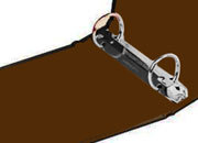 gbc Raccoglitore anelli A5 orizzontale 8615.6 Raccoglitore a 2 anelli in ecopelle formato A5, orizzontale, diametro anelli 20mm, capacit 150 fogli. Dimensioni: 250x165 mm, spessore 30 mm BRA53