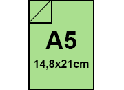 carta Cartoncino ManilaFormosa VERDE, a5, 250gr Formato a5 (14,8x21cm), 250grammi x mq.