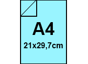 carta CartaColorata MondiNeusiedler. 80grammi, A4, BluMedio30 Formato A4 (210x297mm), 80gr. IQ Color, per fotocopie sbiancata con il metodo ECF, certificata ISO 9706 e FSC, ottima uniformit dei colori, eccellente macchinabilit coiFA65d5