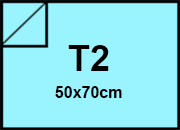 carta Cartoncino Burano AZZURRO. T2. 140gr Azzurro 08, formato T2 (50x70cm), 140grammi x mq.