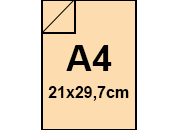 carta Cartoncino Prisma Bi-marcato Favini  Camoscio, formato A4 (21x29,7cm), 120grammi x mq bra781