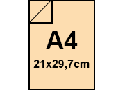 carta CartoncinoPLASTIFICATO SirioFedrigoni A4, 280gr, AVORIO Formato A4 (21x29,7cm), 280grammi x mq, (250cartoncino+30plastificazione) BRA1198