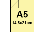 carta Cartoncino LeCirqueFavini 160gr, a5, Giallo100 formato a5 (14,8x21cm), 160gr/mq FAVA742304a5