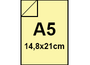 carta Cartoncino ManilaFormosa GIALLO, a5, 250gr Formato a5 (14,8x21cm), 250grammi x mq.