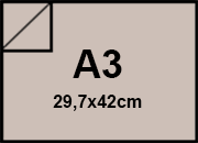 carta Cartoncino Burano GRIGIO. A3. 120gr Grigio 12, formato A3 (29,7x42cm), 120grammi x mq.