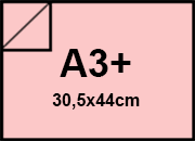 carta Cartoncino Burano ROSA, a3+, 200gr Rosa 10, formato a3+ (30,5x44cm), 200grammi x mq.