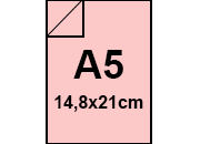 carta Cartoncino Burano ROSA, a5, 200gr Rosa 10, formato a5 (14,8x21cm), 200grammi x mq BRA560a5