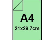 carta Carta RismAcqua Small Collezioni 90, VERDE CHIARO 09 formato A4 (21 x 29,7cm), 90gr, 100 fogli FAVA69P144