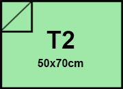 carta Cartoncino Burano VERDE. T2. 140gr Verde 09, formato T2 (50x70cm), 140grammi x mq bra562T2