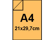 carta CartaColorata MondiNeusiedler. 80grammi, A4, GialloOro22 Formato A4 (210x297mm), 80gr. IQ Color, per fotocopie sbiancata con il metodo ECF, certificata ISO 9706 e FSC, ottima uniformit dei colori, eccellente macchinabilit.