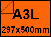 carta Cartoncino Burano ARANCIO, a3l, 200gr Arancio Tropico 56, formato a3l (29,7x50cm), 200grammi x mq BRA576a3l