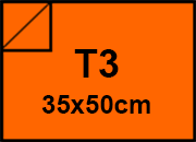 Cartoncino Favini, Burano, 250 g/m², T3, ARANCIO TROPICO 56 BRA577t3