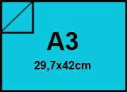 carta CartaColorata MondiNeusiedler. 80grammi, a3, Blu48 Formato a3 (297x420mm), 80gr. IQ Color, per fotocopie sbiancata con il metodo ECF, certificata ISO 9706 e FSC, ottima uniformit� dei colori, eccellente macchinabilit� coiFL45d5a3