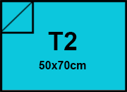 Cartoncino Favini, Burano, 250 g/m², T2, AZZURRO REALE 55 BRA581t2
