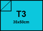 Cartoncino Favini, Burano, 250 g/m², T3, AZZURRO REALE 55 BRA581t3