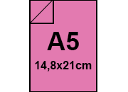 carta Cartoncino Burano CICLAMINO, a5, 200gr Ciclamino Astrale 58, formato a5 (14,8x21cm), 200grammi x mq BRA584a5