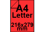 carta Cartoncino Burano SCARLATTO, a4letter, 200gr Rosso Scarlatto 61, formato a4letter (21,6x27,9cm), 200grammi x mq bra592a4letter