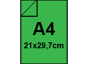 carta Carta RismaLuce Small Collezioni 90, VERDE 60 formato A4 (21 x 29,7cm), 90gr, 100 fogli FAVA69D144