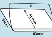 legatoria Pouches. bustine plastificanti. 59x83mm BRA59x83x175f.