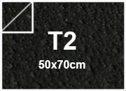 carta Cartoncino REMAKE CARAPACE Favini, MIDNIGHT NERO, formato T2 (50x70cm), 250grammi x mq BRA628t2